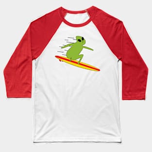 Alien surfing Baseball T-Shirt